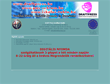 Tablet Screenshot of digitnyomda.draftpress.hu